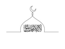 mosque vector design with Islam theme