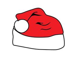 Christmas hat on isolate background vector
