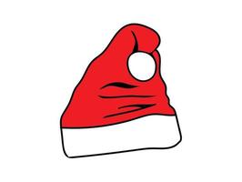 Christmas hat on isolate background vector