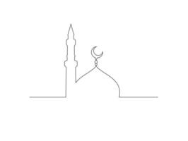 mosque vector design with Islam theme