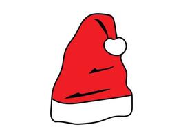 Christmas hat on isolate background vector