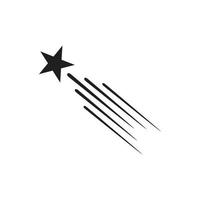 Falling Star icon symbol Flat vector illustration for graphic and web design.