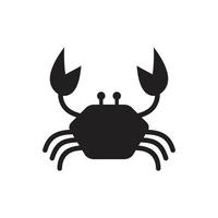 Crab vector icon. crab sign on background. crab icon for web and app