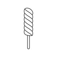 Twisty Lollipops  icon symbol Flat vector illustration for graphic and web design.