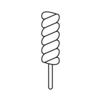 Twisty Lollipops  icon symbol Flat vector illustration for graphic and web design.