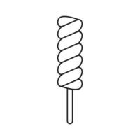 Twisty Lollipops  icon symbol Flat vector illustration for graphic and web design.