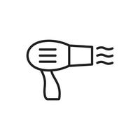 Hair Dryer icon symbol Flat vector illustration for graphic and web design.