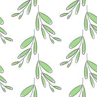 leaf seamless pattern with natural theme 2 vector