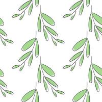 leaf seamless pattern with natural theme 2 vector