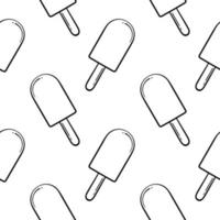 ice cream hand drawn seamless pattern 3 vector