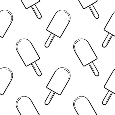 ice cream hand drawn seamless pattern 3