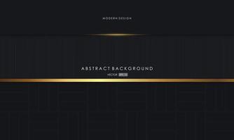 Modern abstract background black dop with golden color luxury vector