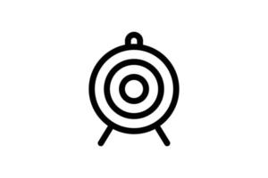 Target Icon Startup Line Style Free vector