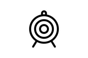 Target Icon Startup Line Style Free vector