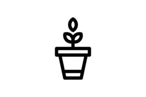 Growth Icon Startup Line Style Free vector