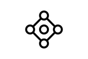 Communication Icon Startup Line Style Free vector
