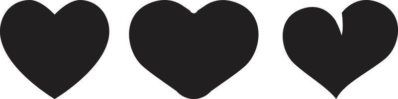 vector de icono de corazón. símbolo de amor perfecto. signo del día de san valentín, emblema aislado en fondo blanco, estilo plano para diseño gráfico y web,