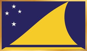 tokelau flag, vector illustration