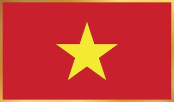 Vietnam flag, vector illustration