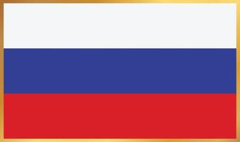 Russia flag, vector illustration