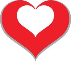 Heart Icon Vector. Perfect Love symbol. Valentine's Day sign, emblem isolated on white background , Flat style for graphic and web design, vector