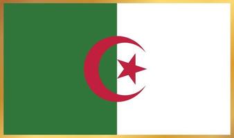 Algeria flag, vector illustration