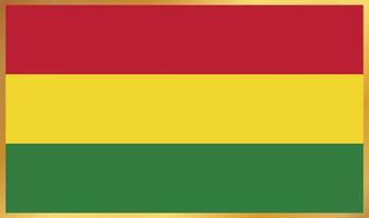 Bolivia flag, vector illustration