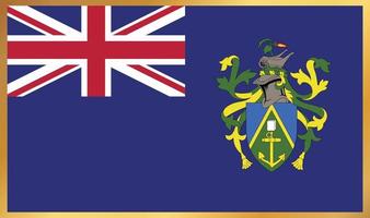 bandera de las islas pitcairn, ilustración vectorial vector