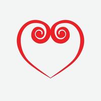 Heart Icon Vector. Perfect Love symbol. Valentine's Day sign, emblem isolated on white background , Flat style for graphic and web design, vector