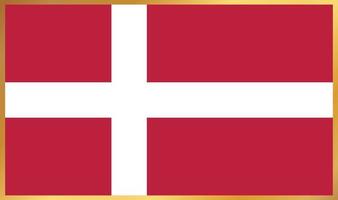 Denmark flag, vector illustration