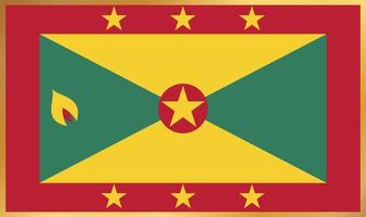 Grenada flag, vector illustration