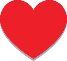 Heart Icon Vector. Perfect Love symbol. Valentine's Day sign, emblem isolated on white background , Flat style for graphic and web design, vector