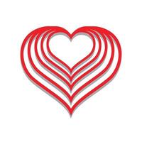 Heart Icon Vector. Perfect Love symbol. Valentine's Day sign, emblem isolated on white background , Flat style for graphic and web design, vector