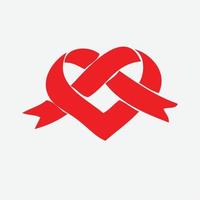 vector de icono de corazón. símbolo de amor perfecto. signo del día de san valentín, emblema aislado en fondo blanco, estilo plano para diseño gráfico y web,