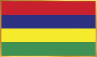 Mauritius flag, vector illustration