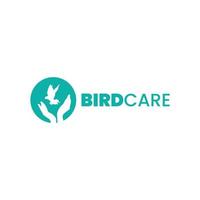 Bird care logo free vector