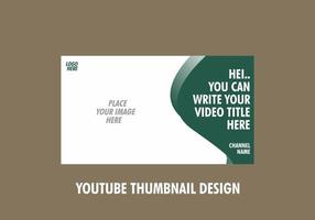 Colorful editable youtube thumbnail design vector