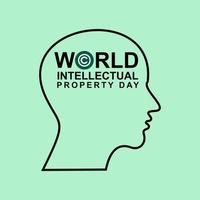 World Intellectual Property Day. vector illustration. Suitable for gretting card.