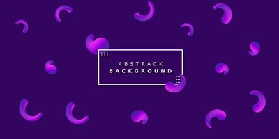 Abstract colorful geometric background. Simple dynamic shapes with trendy gradient composition. Fluid shapes composition. vector