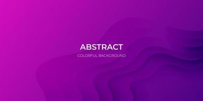 Abstract purple geometric background. Wavy geometric background. Trendy gradient shapes composition Paper cut style design. - Vector