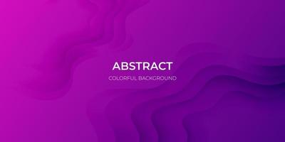 Abstract purple geometric background. Wavy geometric background. Trendy gradient shapes composition Paper cut style design. - Vector