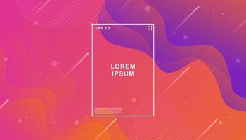 Colorful gradient geometric abstract background vector