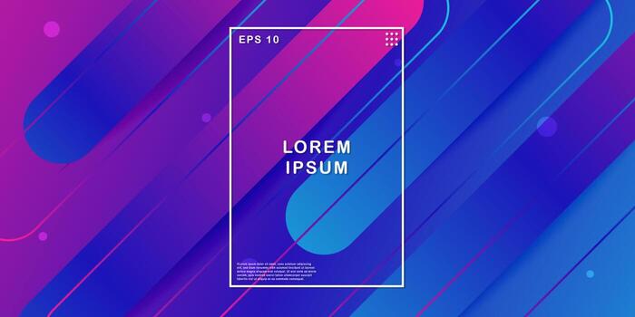 Abstract colorful gradient geometric background vector