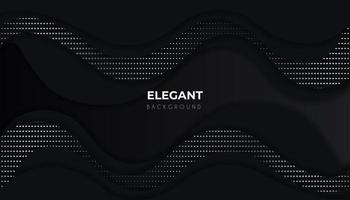 Line wavy geometric shapes with dark luxury background vector