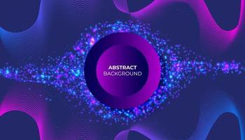 Abstract blue geometric shape futuristic background vector