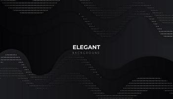 Line wavy geometric shapes with dark luxury background vector