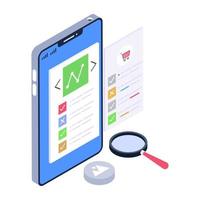 An icon design of mobile apps vector