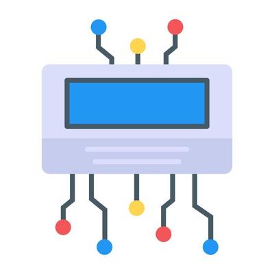 Smart device trendy flat icon