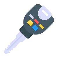 Smart key in flat icon, editable vector