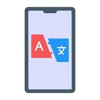 Trendy unique icon of smart translation in flat icon vector